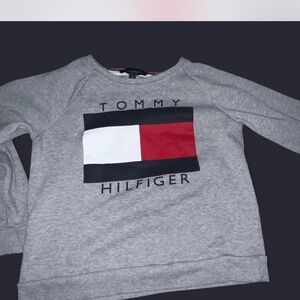 Tommy Hilfiger Mens Gray Logo Sweatshirt
